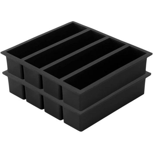 Vinkoe Kitchen Silicone Ice Cube Trays Large for Whisky, Collins Ice Cube Mold Tray Also Used for Butter Mold, 2 Count