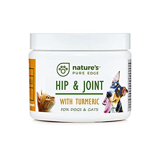 Powerful PET Hip and Joint - with Organic Turmeric - Natural Ingredients - Triple Strength - Chondroitin - Glucosamine - MSM - Organic Sea Coral Calcium