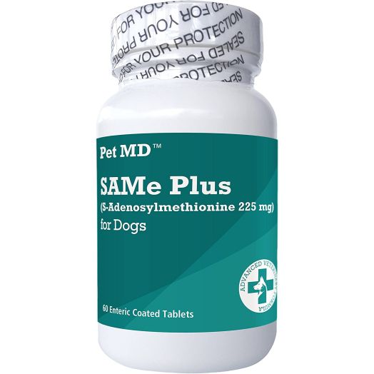 Pet MD Same Plus S-Adenosyl for Dogs Hepatic Liver Supplement and Cognitive Support