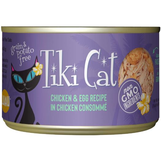Tiki Cat Luau Grain-Free, Low-Carbohydrate Wet Food with Poultry or Fish in Consomme for Adult Cats and Kittens