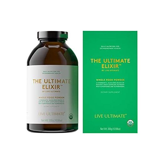Live Ultimate Elixir USDA Certified Whole Food Powder - Natural and Organic Superfood Antioxidant and Energy Booster The Evolution of The MultiVitamin
