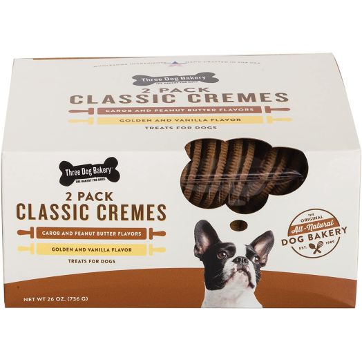 Three Dog Bakery Classic Cremes Baked Dog Treats