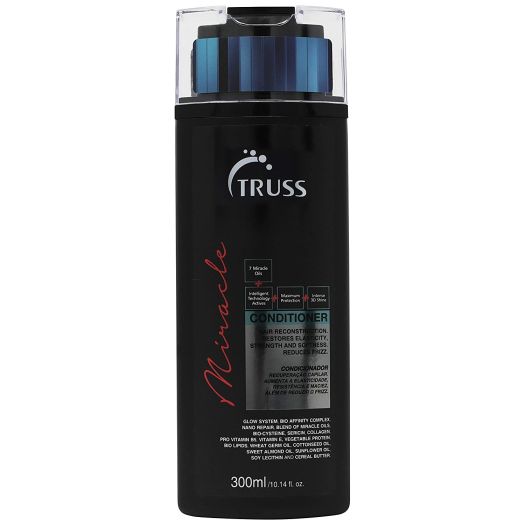 Truss Miracle Conditioner - Anti-aging, Color Safe, Repair Conditioner with Amino Acids, Lipids to Increase Elasticity, Strengthen Hair, Adds Shine, Frizz Control, and Repairs Chemical Damaged Dry Hair