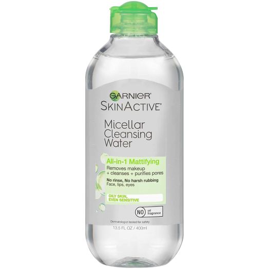Garnier SkinActive Micellar Cleansing Water, All-in-1 Makeup Remover and Facial Cleanser, For Oily Skin, 13.5 fl oz