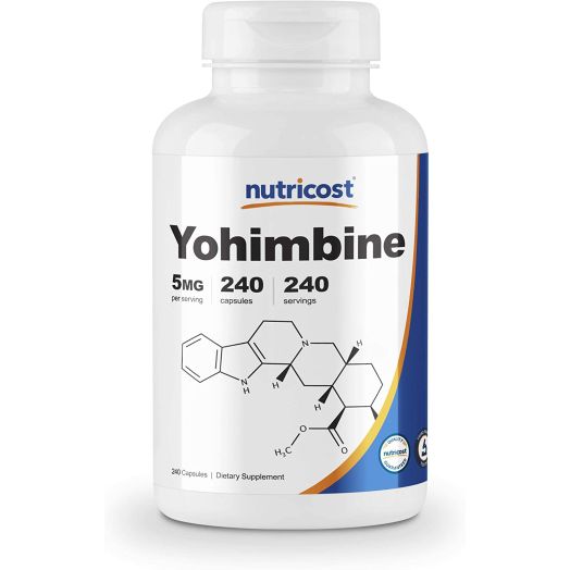 Nutricost Yohimbine HCl 5mg, 240 Capsules Extra Strength - Gluten Free, Non-GMO