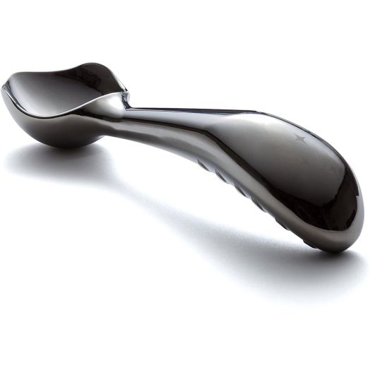 Stainless Steel Ice Cream Scoop by Midnight Scoop - Ergonomic Ice Cream Scooper for Hard Ice Cream - Dishwasher Safe Ice Cream Spade
