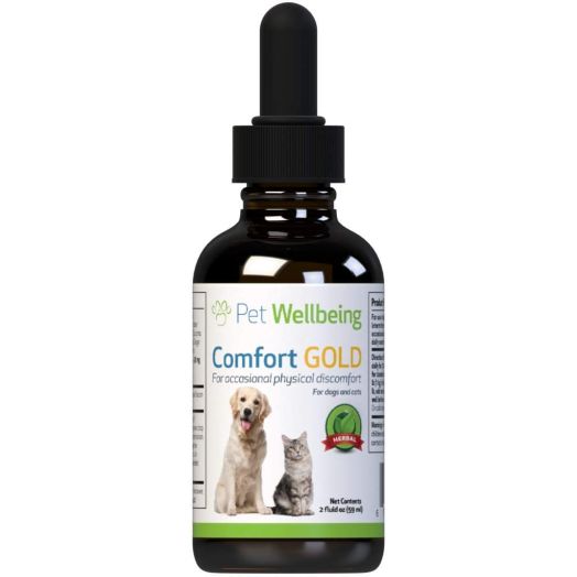 Pet Wellbeing Comfort Gold for Cats - Natural Pain Relief for Feline Discomfort - 2oz (59ml)