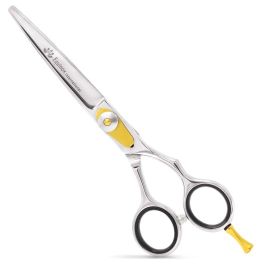 Equinox Professional Razor Edge Hair Cutting Scissors/Shears - (6.5") Finger Inserts and Adjustment Tension Screw, Hand-Sharpened Cutting Edges, Removable Finger Rest | 100% Stainless Steel