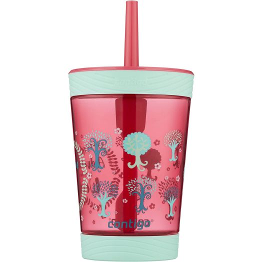 Contigo Spill-Proof Kids Tritan Straw Tumbler, 14 Oz, Sprinkles Pink