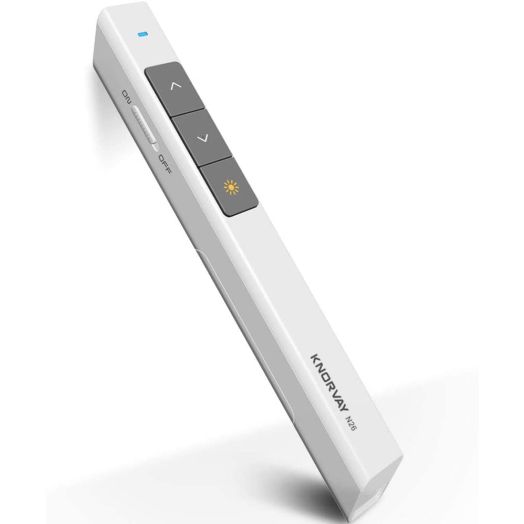 KNORVAY N26 Wireless Presenter with 300 FT Long Control Range, 2.4GHz Presentation Clicker for Powerpoint Presentation PPT Powerpoint Clicker for Presentation Remote Google Slide Clicker