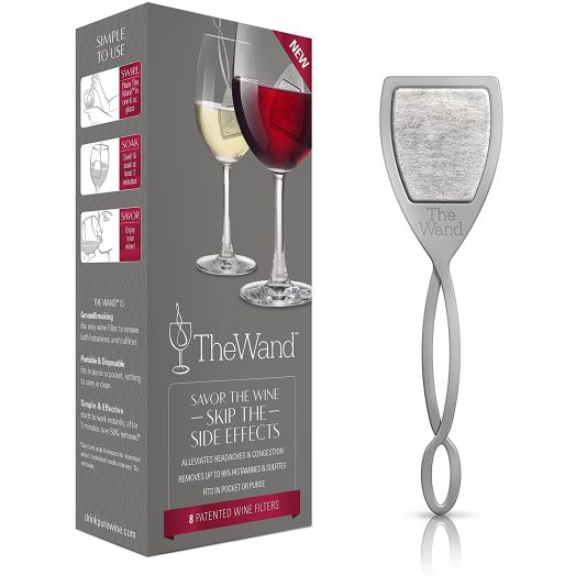 The Wand Wine Filter by PureWine | No More Wine Headaches | Removes Sulfites And Histamines | By-The-Glass (8-pack)