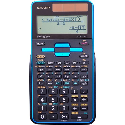 Sharp EL-W535TGBBL Scientific Calculator with WriteView 4 Line Display