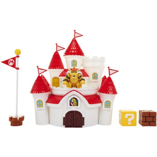 Nintendo Super Mario Mushroom Kingdom Castle Playset with Exclusive 2.5 Bowser Figure