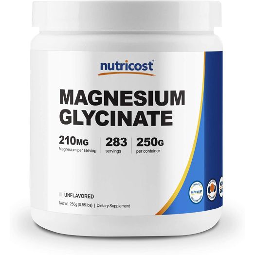 Nutricost Magnesium Glycinate Powder (250 Grams) (Unflavored)