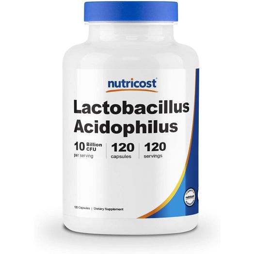 Nutricost Lactobacillus Acidophilus 10 Billion CFU, 120 Veggie Capsules