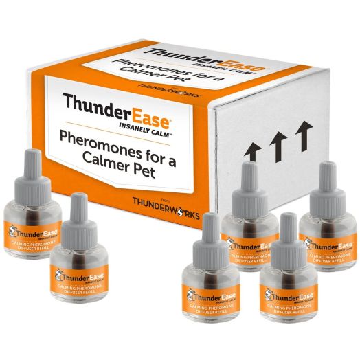 ThunderEase Dog Calming Pheromone Diffuser Refill | Powered by ADAPTIL | Vet Recommended to Relieve Separation Anxiety, Stress Barking and Chewing, and The Fear of Fireworks and Thunderstorms