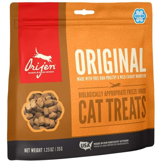 ORIJEN High-Protein, Grain-Free, Premium Quality Meat, Freeze-Dried Cat Treats