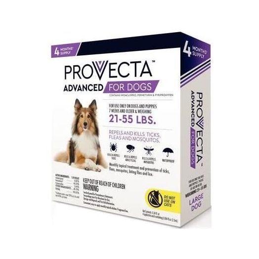 Provecta Advanced For Dogs 21-55 lbs. (4 Dose)