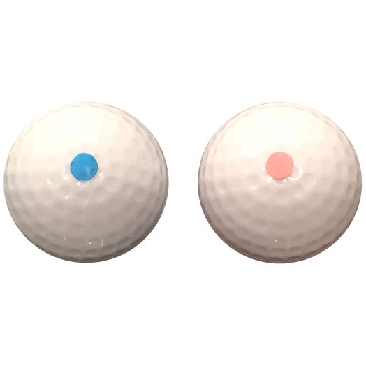 Gender Reveal Exploding Golf Balls Set (1 Pink and 1 Blue Ball) - Perfect for Your Gender Reveal Party with 400% More Non-Toxic Powder!!! Made by FBA Pro