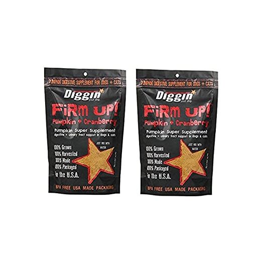 Diggin Your Dog xMlJxQ Firm Up Pumpkin Supplement, Pumpkin and Cranberry, 9.5H X 6.5W X 2.5D (Pack of 2)