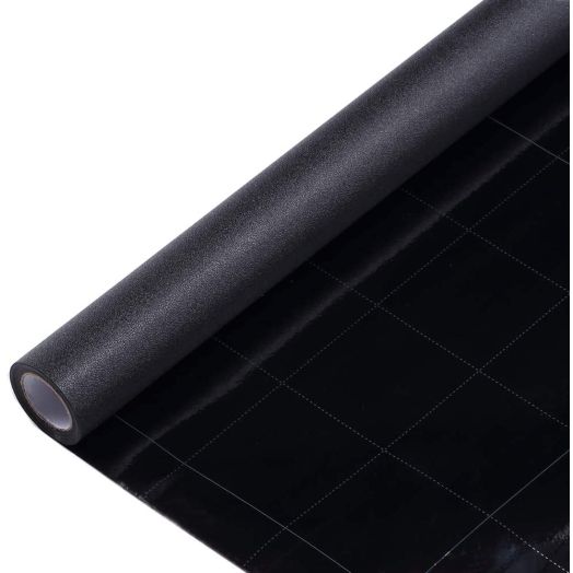 VELIMAX Static Cling Total Blackout Window Film Privacy Room Darkening Window Tint Black Window Cover 100% Light Blocking No Glue (17.7 x 78.7 inches)
