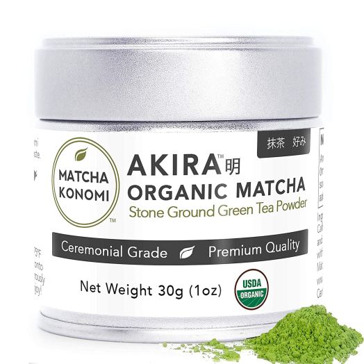 Akira Matcha 30g - Organic Premium Ceremonial Japanese Matcha Green Tea Powder - First Harvest, Radiation Free, No Additives, Zero Sugar - USDA and JAS Certified (1oz tin)