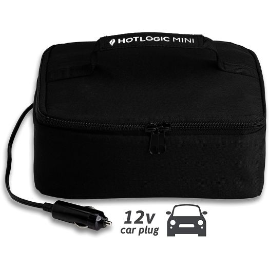 Hot Logic 16801045-BLK Food Warming Tote 12V, Lunch, Black