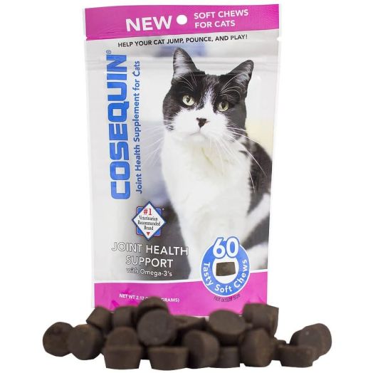 Nutramax 60 Count Cosequin Capsules for Cats Soft Chews