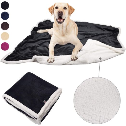 Pawsse Large Dog Blanket,Super Soft Fluffy Sherpa Fleece Dog Couch Blankets and Throws for Large Medium Small Dogs Puppy Doggy Pet Cats