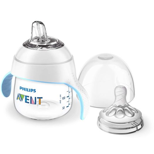 Philips Avent My Natural Trainer Sippy Cup, Clear, 5oz, 1pk, SCF262/03