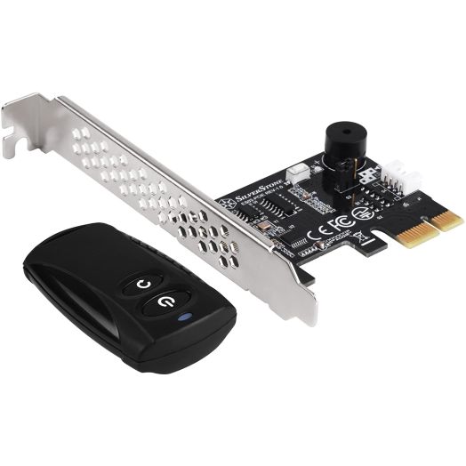 SilverStone Tek 2.4G Wireless Power Remote with Power/Reset Function and Audio Feedback ES02-PCIE