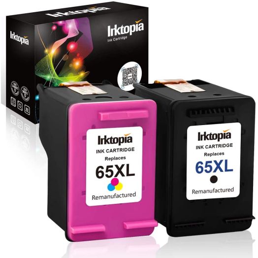 Inktopia Remanufactured for HP 65 XL 65XL Ink Cartridge (1 Black and 1 Tri-Color)