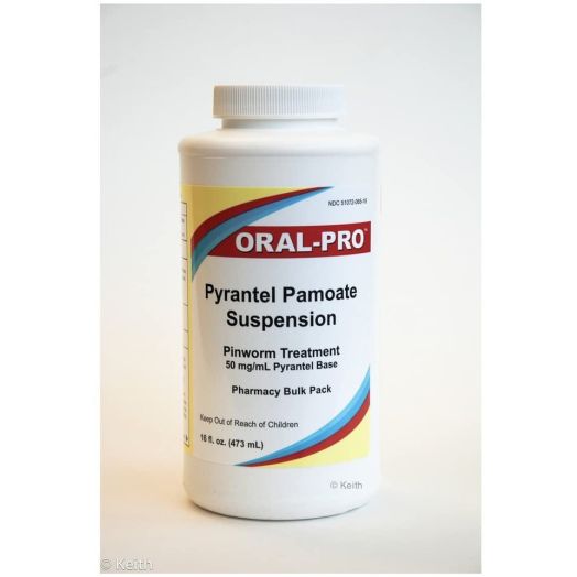 Aurora Oral Pro Pyrantel Pamoate Oral Suspension 50mg/mL 16 Ounce, White