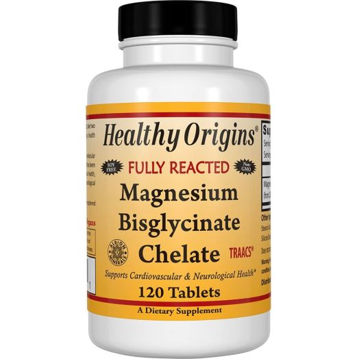 Healthy Origins Magnesium Bisglycinate Chelate, 120 Count
