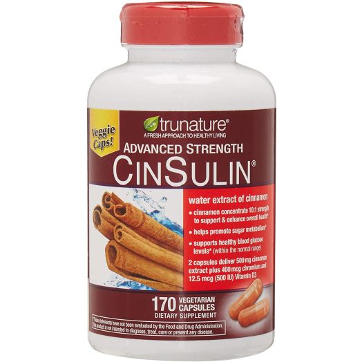 Advanced Strength CinSulin Concentrated Cinnamon Capsules, 170 ct.