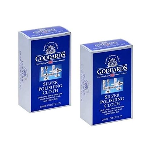 Goddard's Silver Polishing Cloth, Pack of 2