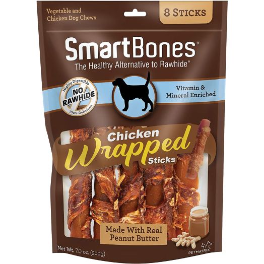 SmartBones Chicken-Wrapped Sticks for Dogs
