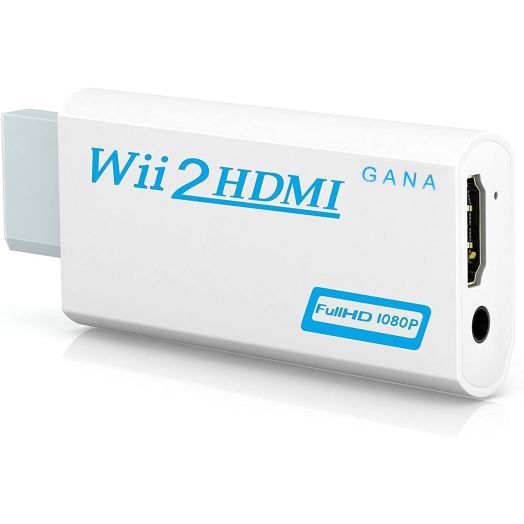 Wii to hdmi Converter, Gana wii to hdmi Adapter, wii to hdmi1080p 720p Connector Output Video and 3.5mm Audio - Supports All Wii Display Modes