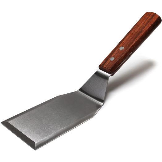 MANNKITCHEN Professional Grade Stainless Steel Spatula Perfect for Cast Iron Skillets and Flat Top Grills