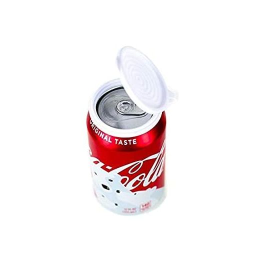 6-Pack, Clear Color, Soda or Beverage Can Lid, Cover or Protector