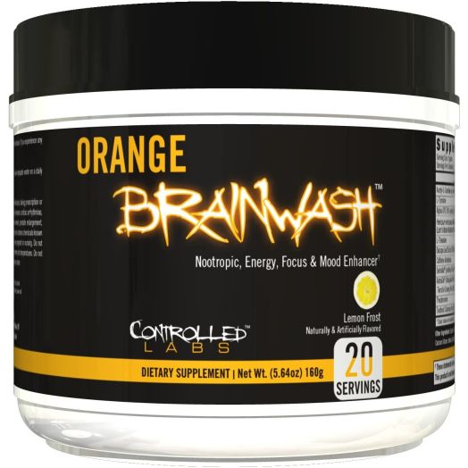 Controlled Labs Orange Brainwash 20 Serving, Lemon Frost, 0.5 Pound