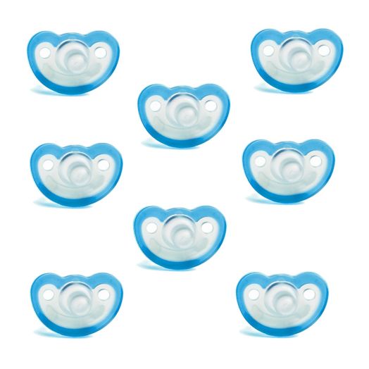 Razbaby JollyPop Baby Pacifier 3+ Months 8 Pack - Blue