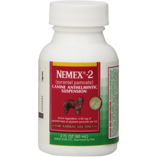Pfizer Nemex 2 - Puppy Wormer (Pyrantel Pamoate) 2oz 60ml