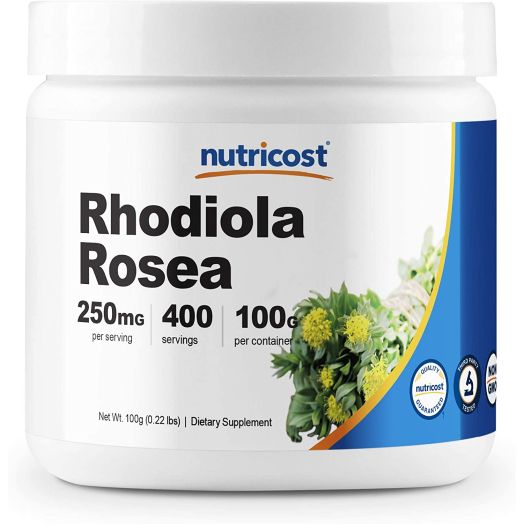 Nutricost Rhodiola Rosea Powder 100 Grams - Pure Powder, Gluten Free and Non-GMO
