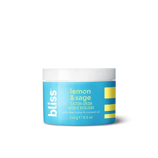 Bliss - Lemon and Sage Satin Skin Body Polish With Shea Butter and Coconut Oil | Smoothing and Balancing Skincare | All Skin Types | Cruelty Free | Paraben Free | 8.5 fl. oz.
