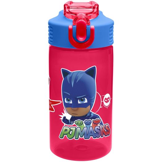 Zak Designs PJ Masks Water Bottles, 16 oz, Gekko, Owlette and Catboy