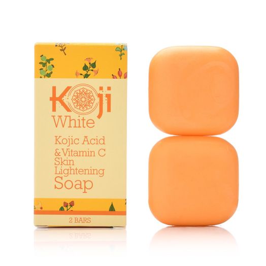 Koji White Kojic Acid and Vitamin C Brightening Soap (2.82 oz / 2 Bars) - Smooth And Soft Complexion For Face and Body