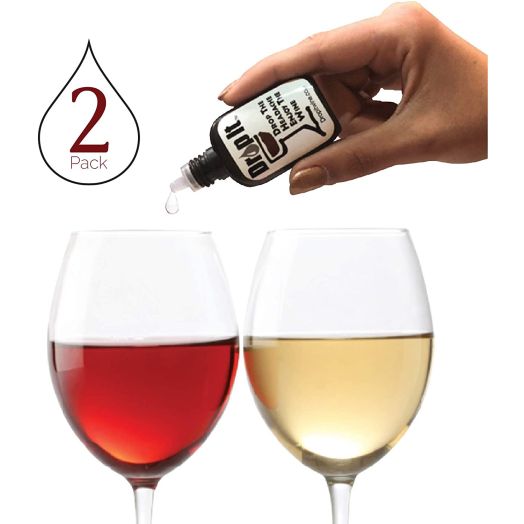 Drop It Wine Drops, 2 Pack Natural Wine Sulfite Remover and Wine Tannin Remover Enjoy Wine Again, Works in Just 20 Seconds Portable and Discrete A Wine Filter or Wand Alternative