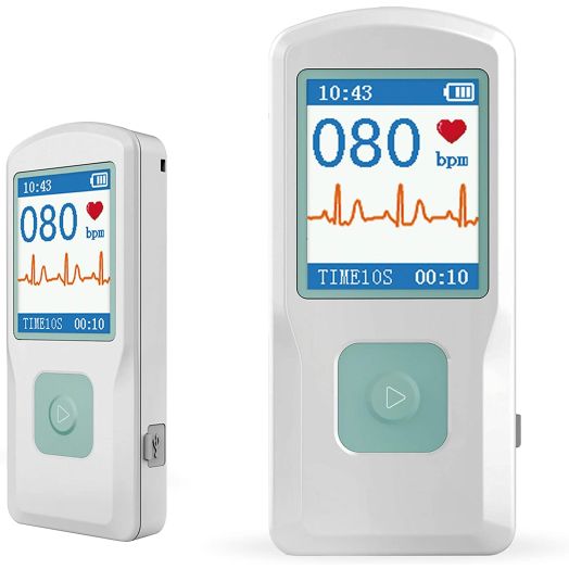 Facelake FL10 Portable ECG/EKG Monitor with Bluetooth for for iOS and Android