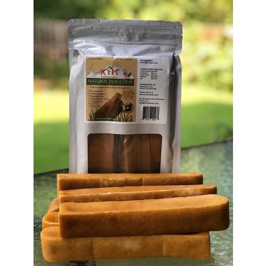 KATHMANDU'S Natural Dog Chew, Splinterless and Longlasting Fun, Smoked Hard Cheese Chew from Pristine Himalayan Foothill, Authentic Himalayan Yak Chew, Proudly Packaged in Georgia USA